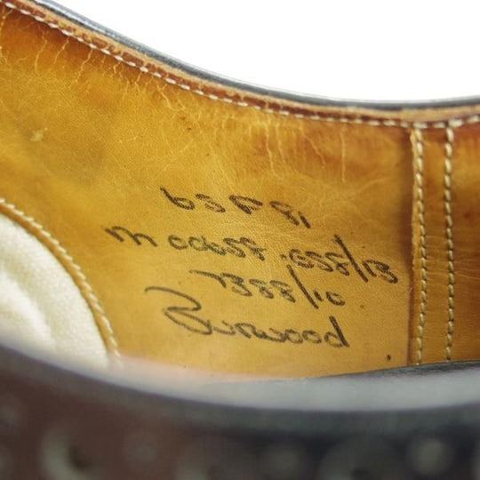 極上★チャーチ 65F/UK6.5【旧チャーチ★BURWOOD/ブックバインダーカーフ】3都市ロゴ/バーウッド/81ラスト/フルブローグ/Church's★d697