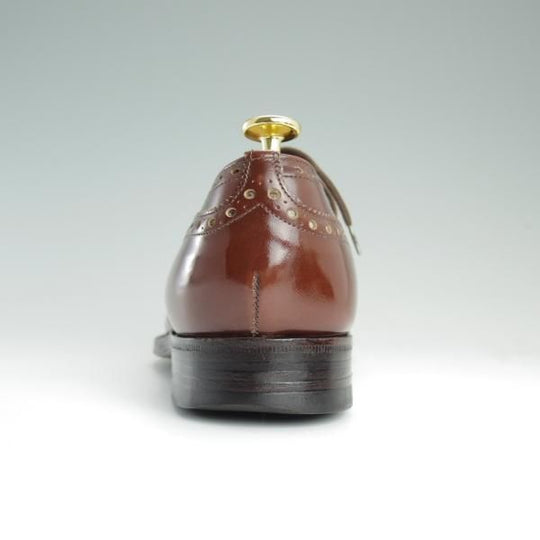 極上★チャーチ 55F/UK5.5【旧チャーチ★HICKSTEAD/ブックバインダーカーフ】3都市ロゴ/84ラスト/フルブローグ/茶/メンズ/Church's★d698