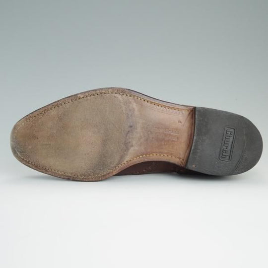 極上★チャーチ 55F/UK5.5【旧チャーチ★HICKSTEAD/ブックバインダーカーフ】3都市ロゴ/84ラスト/フルブローグ/茶/メンズ/Church's★d698