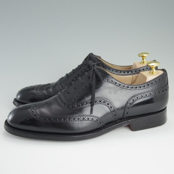 極上★チャーチ 70F/UK7【貴重★100ラスト/CHETWYND/チェットウインド】4都市ロゴ/フルブローグ/カーフ/黒/メンズ/Church's★d699