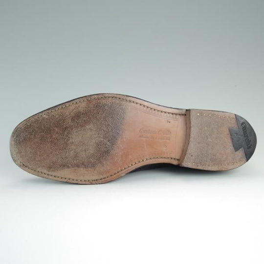 極上★チャーチ 70F/UK7【貴重★100ラスト/CHETWYND/チェットウインド】4都市ロゴ/フルブローグ/カーフ/黒/メンズ/Church's★d699