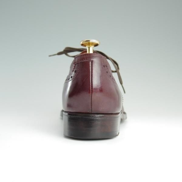 美品★クロケット&ジョーンズ 7E【★ポールスミス別注/CHAIRMAN】366ラスト/セミブローグ/赤茶/メンズ/Paul Smith/Crockett&Jones★d700