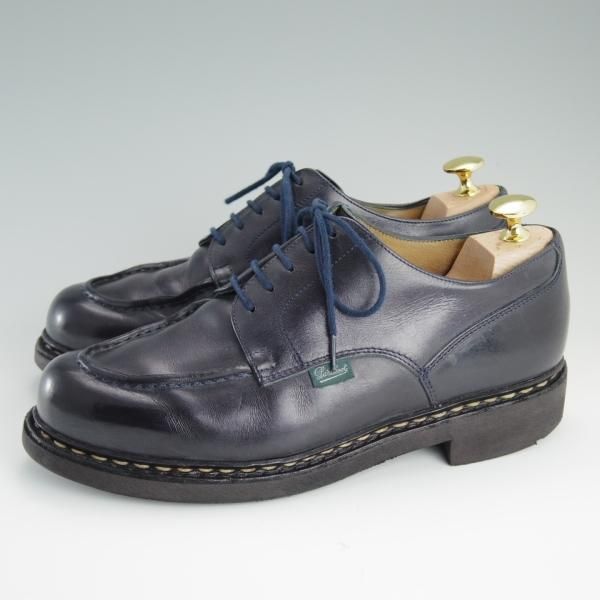 極上★パラブーツ SIZE 6【定番★シャンボード/紺色/District UNITED ARROWS別注】CHAMBORD/Uチップ/リスレザー/メンズ/Paraboot★d702