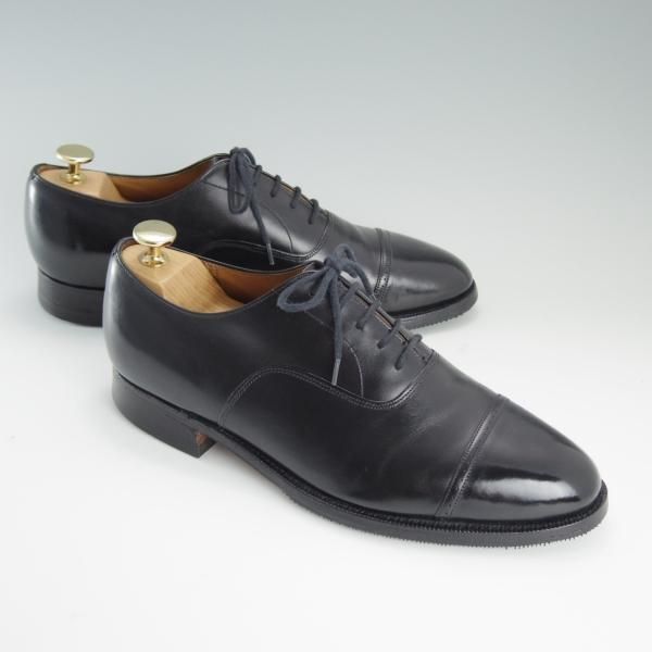 極上★チャーチ 65F/UK6.5【旧チャーチ★LUDGATE/84ラスト/3都市ロゴ】ルゲート/パンチドキャップトゥ/カーフ/黒/メンズ/Church's★d704