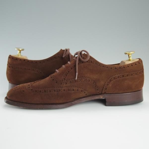 極上★チャーチ 85F/UK8.5【貴重★アンテロープ革/REAL CAPE BUCK/旧チャーチ】BUCK/73ラスト/3都市ロゴ/フルブローグ/Church's★d705