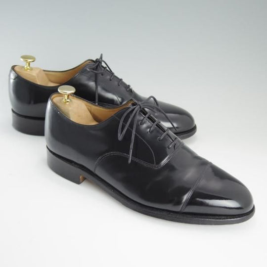 極上★(英)グレンソン 7.5G【貴重★Feather Master/ストレートチップ】6374-01/ポリッシュレザー/黒/メンズ/GRENSON★d707