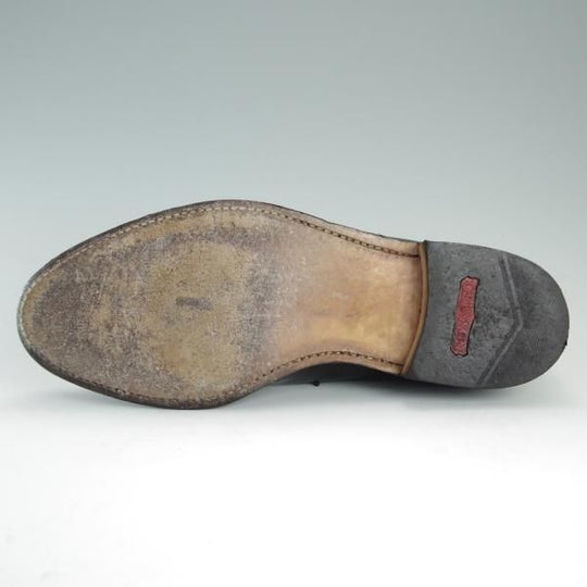 極上★(英)グレンソン 7.5G【貴重★Feather Master/ストレートチップ】6374-01/ポリッシュレザー/黒/メンズ/GRENSON★d707