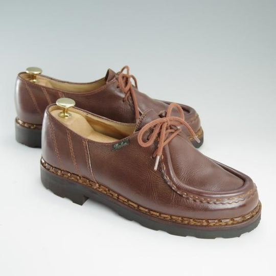 極上★パラブーツ SIZE 39【貴重★MORZINE/モジーン】チロリアンシューズ/リスレザー/マロン/茶/メンズ/Paraboot★d708
