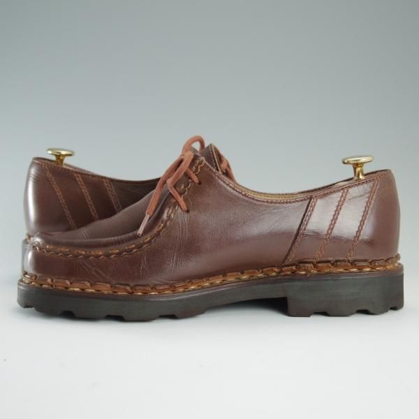 極上★パラブーツ SIZE 39【貴重★MORZINE/モジーン】チロリアンシューズ/リスレザー/マロン/茶/メンズ/Paraboot★d708