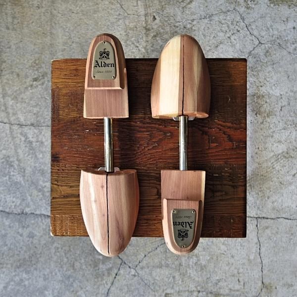 美品★オールデン Sサイズ【★純正シューツリー/(米)ロチェスター製】木製シューキーパー/メンズ/ROCHESTER/Alden★d709