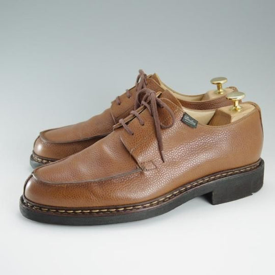 極上★パラブーツ SIZE 7【貴重モデル★グレインレザー/Uチップ】TEXソール/茶/メンズ/シューズ/Paraboot★d712