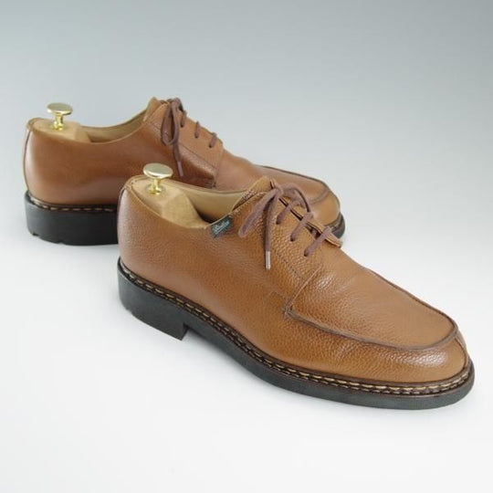 極上★パラブーツ SIZE 7【貴重モデル★グレインレザー/Uチップ】TEXソール/茶/メンズ/シューズ/Paraboot★d712