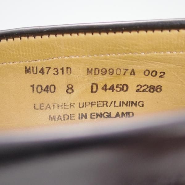 美品★(英)アルフレッドサージェント US8D/UK7.5【★(米)ラルフローレン別注/POLO Ralph Lauren】コインローファー/黒/Alfred Sargent★d715