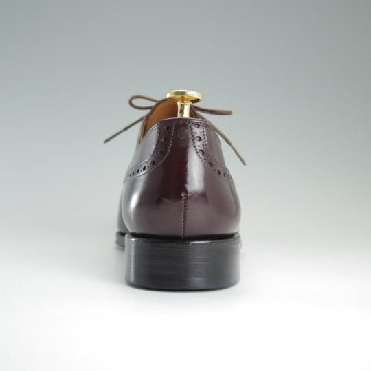 極美品★(スペイン製)YANKO/ヤンコ SIZE 8.5【★グッドイヤーウェルテッド製法/セミブローグ】14468/カーフ/赤茶/メンズ★d717