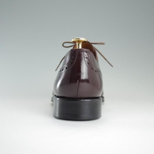 極美品★(スペイン製)YANKO/ヤンコ SIZE 8.5【★グッドイヤーウェルテッド製法/セミブローグ】14468/カーフ/赤茶/メンズ★d717