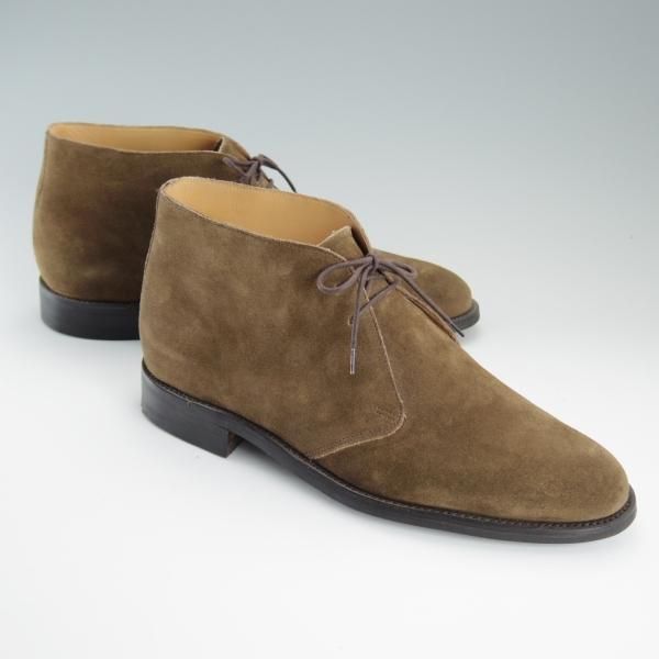 美品★ロイドフットウェア 8.5E【ダイナイトソール仕様★(英)BARKER製】チャッカブーツ/スエード/茶/バーカー/Lloyd Footwear★d722