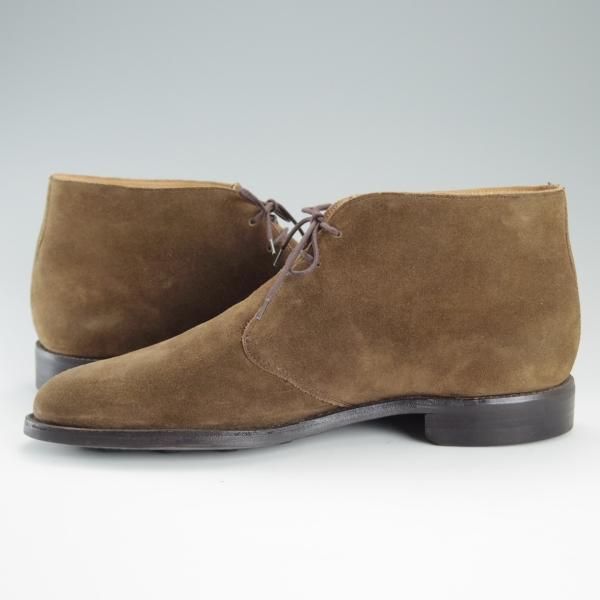 美品★ロイドフットウェア 8.5E【ダイナイトソール仕様★(英)BARKER製】チャッカブーツ/スエード/茶/バーカー/Lloyd Footwear★d722