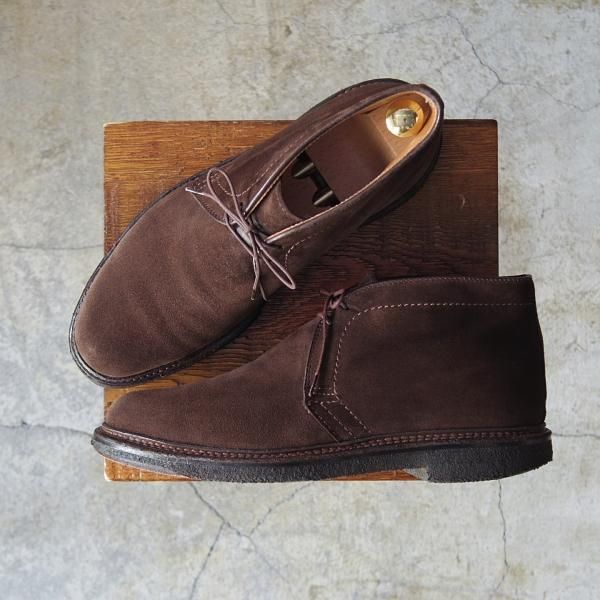 オールデン　Alden ブラウン キッドスエード(山羊) 7D オールデン 7D【貴重☆キッド(仔山羊革)/モディファイドラスト