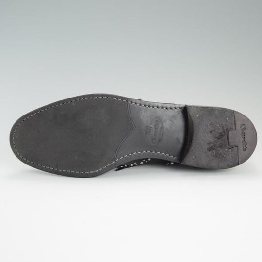 美品★チャーチ(レディース) SIZE 37.5【定価￥103,680-★BURWOOD MET/スタッズ】バーウッド/黒/Church's★d725