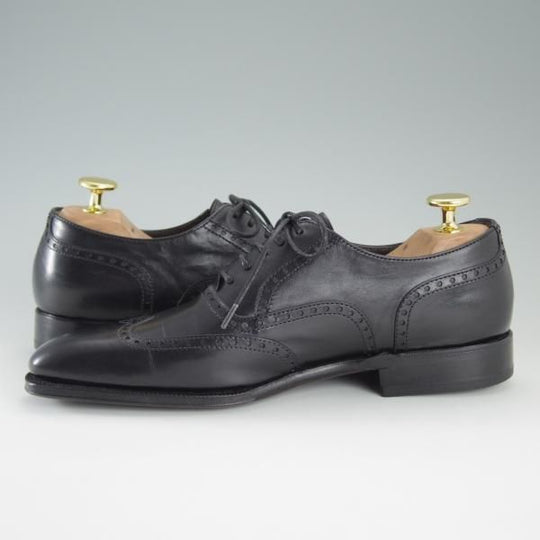 未使用★(スペイン製)ヤンコ(レディース) SIZE 3.5【グッドイヤーウェルテッド製法★ブラインドブローグ】カーフ/黒/YANKO★d726