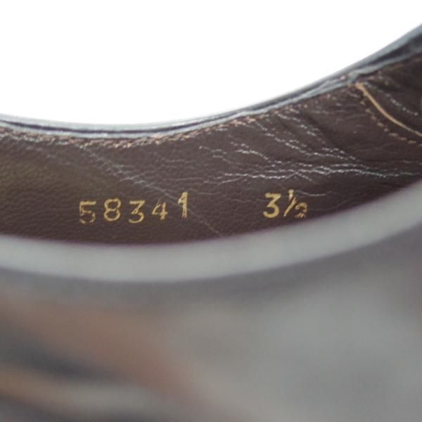 未使用★(スペイン製)ヤンコ(レディース) SIZE 3.5【グッドイヤーウェルテッド製法★ブラインドブローグ】カーフ/黒/YANKO★d726