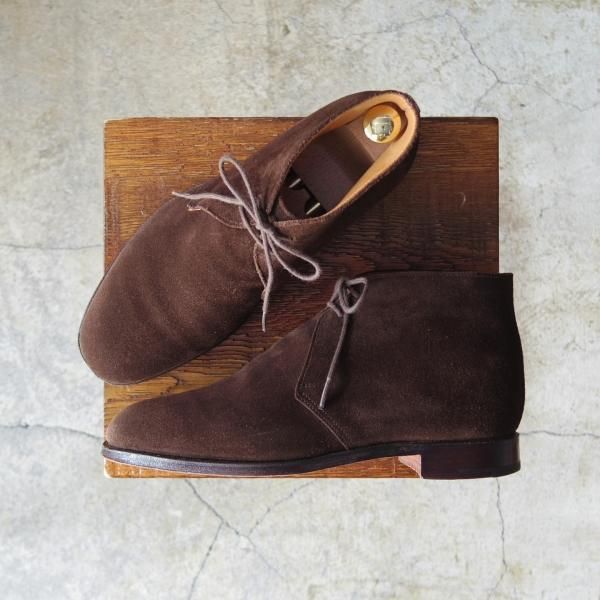 極上★クロケット&ジョーンズ 5.5E【名作★チャートシー/CHERTSEY】チャッカブーツ/224ラスト/スエード/メンズ/Crockett&Jones★d734