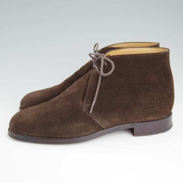 極上★クロケット&ジョーンズ 5.5E【名作★チャートシー/CHERTSEY】チャッカブーツ/224ラスト/スエード/メンズ/Crockett&Jones★d734