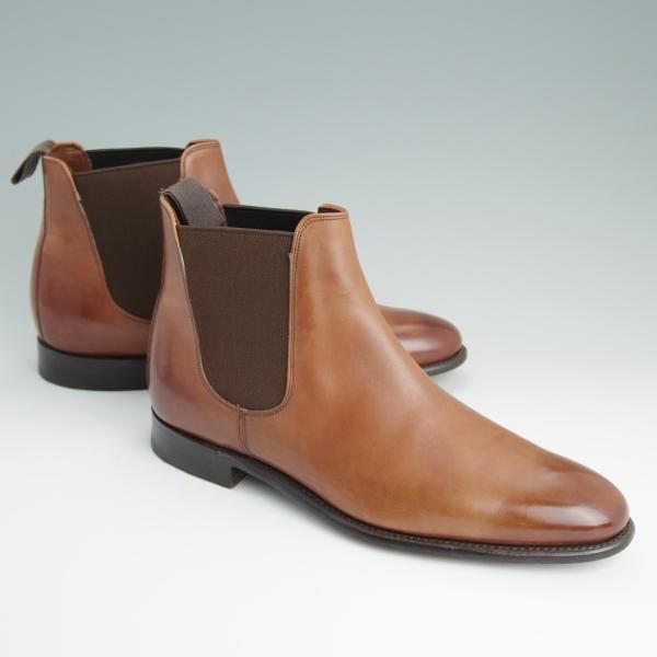 美品☆(英)チーニー 6.5F【☆(英)Herring Shoes別注/サイドゴアブーツ