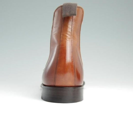 美品★(英)チーニー 6.5F【★(英)Herring Shoes別注/サイドゴアブーツ】11028ラスト/WILSON/カーフ/茶/メンズ/CHEANEY★d736