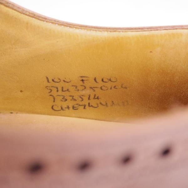 極上★チャーチ 100F/UK10【貴重★100ラスト/CHETWYND/チェットウインド】4都市ロゴ/フルブローグ/カーフ/茶/メンズ/Church's★d737