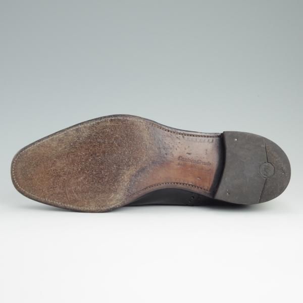 極上★チャーチ 95F/UK9.5【貴重★旧チャーチのディプロマット/DIPLOMAT/73ラスト】3都市/セミブローグ/黒/メンズ/Church's★d738