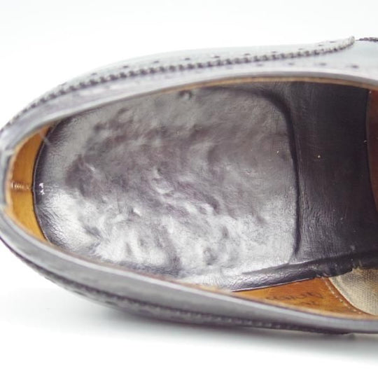 極上★チャーチ 95F/UK9.5【貴重★旧チャーチのディプロマット/DIPLOMAT/73ラスト】3都市/セミブローグ/黒/メンズ/Church's★d738