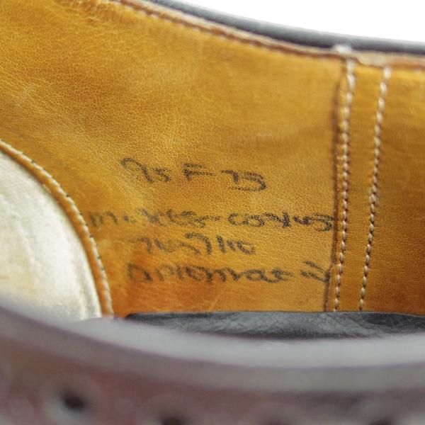 極上★チャーチ 95F/UK9.5【貴重★旧チャーチのディプロマット/DIPLOMAT/73ラスト】3都市/セミブローグ/黒/メンズ/Church's★d738