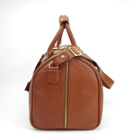 極上★(伊)サルヴァトーレ・フェラガモ/Ferragamo【高額★レザー/ボストンバッグ】メンズ&レディース/ビジネス/バッグ/茶/Salvatore★N5354