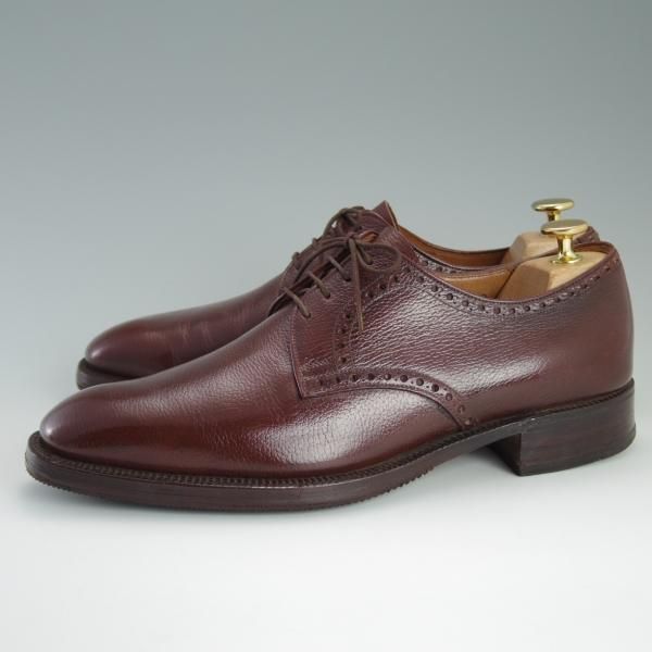 極上★チャーチ 75F/UK7.5【貴重70's★旧チャーチ/2都市ロゴ/Radnor】43ラスト/プレーントゥ/グレインレザー/赤茶/メンズ/Church's★d744