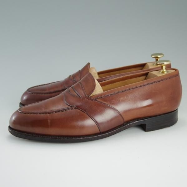 極上★エドワードグリーン 6.5E【貴重★マスターロイド/旧工場製/184ラスト】コインローファー/茶/Lloyd Footwear/EDWARD GREEN★d746