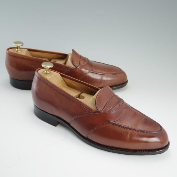 極上★エドワードグリーン 6.5E【貴重★マスターロイド/旧工場製/184ラスト】コインローファー/茶/Lloyd Footwear/EDWARD GREEN★d746