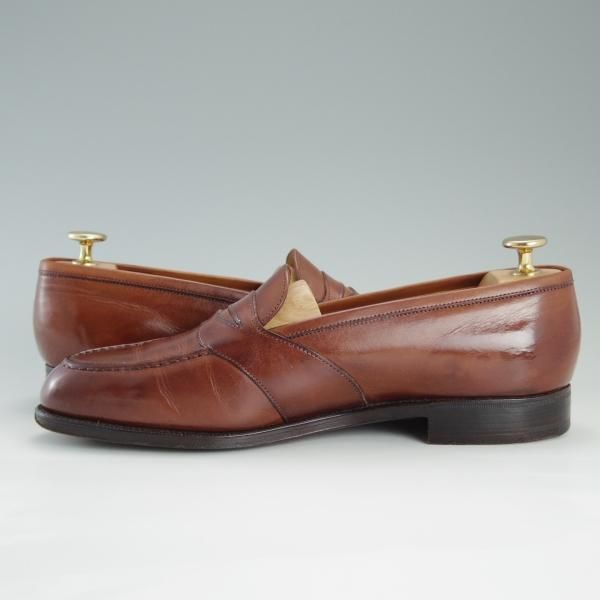 極上★エドワードグリーン 6.5E【貴重★マスターロイド/旧工場製/184ラスト】コインローファー/茶/Lloyd Footwear/EDWARD GREEN★d746