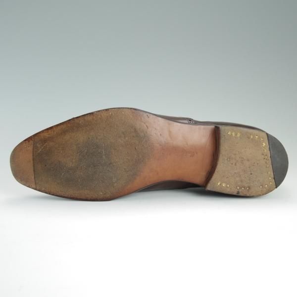 美品★エドワードグリーン UK6.5程度/7.5C【定価￥171,720-★アスキス/Asquith/82ラスト】セミブローグ/カーフ/濃茶/EDWARD GREEN★d747
