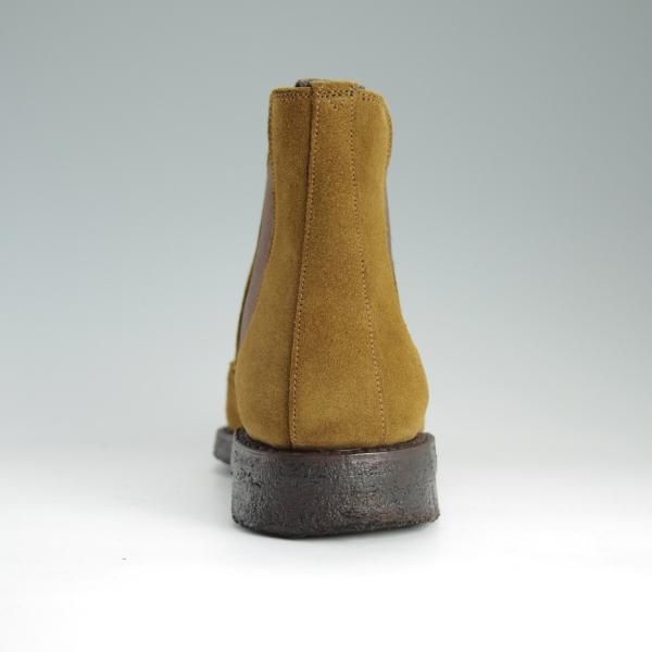 美品★(英)チーニー 6E【★サイドゴアブーツ/REGENT/175ラスト】ウイングチップ/スエード/茶/マラッカ/MARACCA/メンズ/CHEANEY★d748