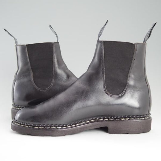 極上★パラブーツ SIZE 6【貴重★サイドゴアブーツ/MANEGE】グリフソール/リスレザー/黒/NOIR/メンズ/Paraboot★d749