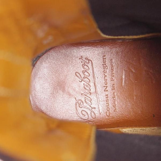 極上★パラブーツ SIZE 6【貴重★サイドゴアブーツ/MANEGE】グリフソール/リスレザー/黒/NOIR/メンズ/Paraboot★d749