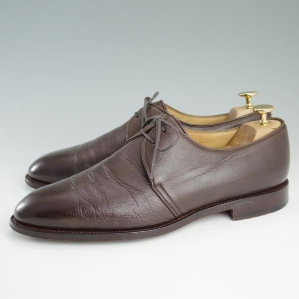 美品★Oriental/オリエンタル SIZE 7.5【貴重★鹿革/ワールドフットウェアギャラリー取扱】CALMAN/1220ラスト/Vフロント/茶/メンズ★d755