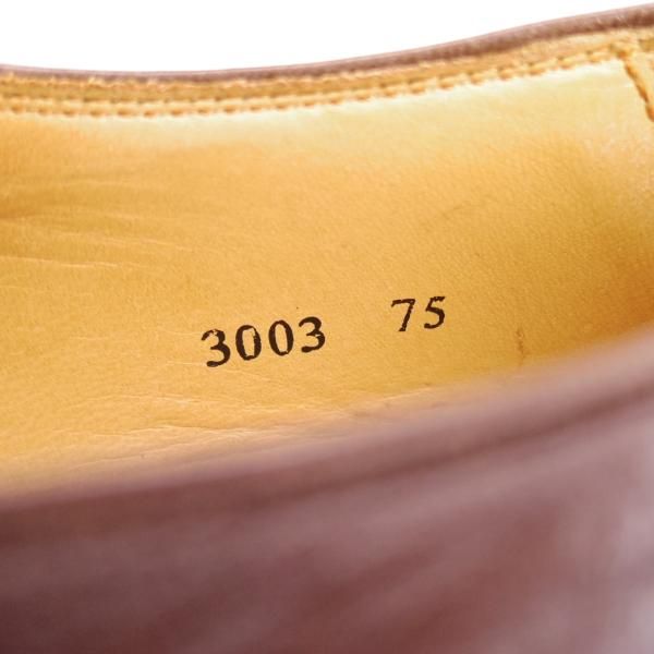 美品★Oriental/オリエンタル SIZE 7.5【貴重★鹿革/ワールドフットウェアギャラリー取扱】CALMAN/1220ラスト/Vフロント/茶/メンズ★d755