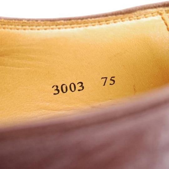 美品★Oriental/オリエンタル SIZE 7.5【貴重★鹿革/ワールドフットウェアギャラリー取扱】CALMAN/1220ラスト/Vフロント/茶/メンズ★d755