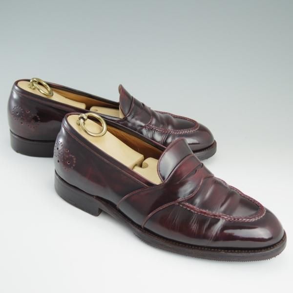 ★(伊)シルヴァノ・ラッタンジ SIZE 5.5【貴重★サンモトヤマ別注/コインローファー】赤茶/メンズ/Silvano Lattanzi★d756