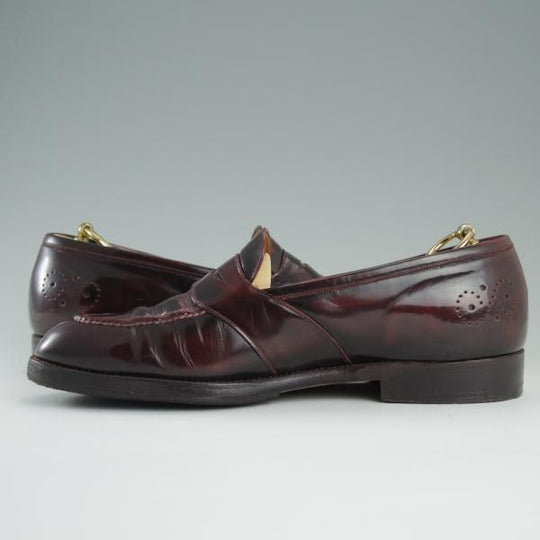 ★(伊)シルヴァノ・ラッタンジ SIZE 5.5【貴重★サンモトヤマ別注/コインローファー】赤茶/メンズ/Silvano Lattanzi★d756