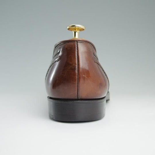 極上★クロケット&ジョーンズ UK10.5/US11D【貴重★茶/コードバン/ラルフローレン別注】タッセルローファー/メンズ/Crockett&Jones★d760