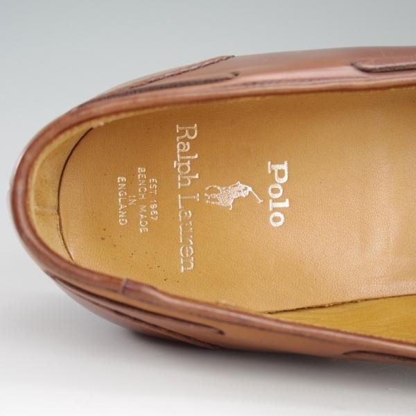 極上★クロケット&ジョーンズ UK10.5/US11D【貴重★茶/コードバン/ラルフローレン別注】タッセルローファー/メンズ/Crockett&Jones★d760