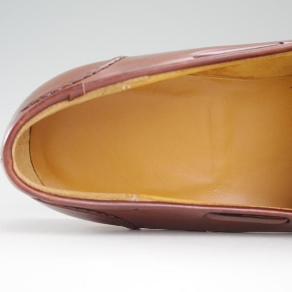 極上★クロケット&ジョーンズ UK10.5/US11D【貴重★茶/コードバン/ラルフローレン別注】タッセルローファー/メンズ/Crockett&Jones★d760